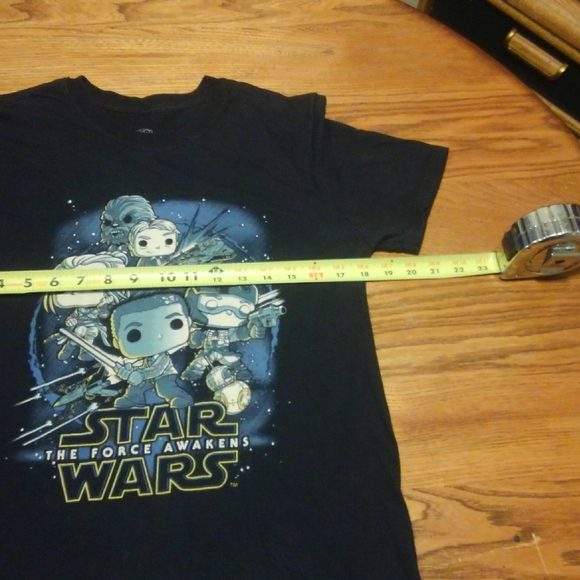 🔥 Funko Pop 💥 Tee Star Wars ✨️ Force Awakens Chewbacca Shirt Small Yoda ♥️ - Picture 7 of 9
